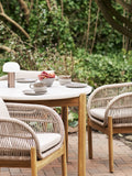 Terracina Esszimmerstuhl Akazienholz, natur/beige Esszimmerstuhl Living Nordic