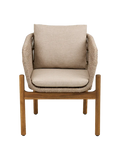 Terracina Esszimmerstuhl Akazienholz, natur/beige Esszimmerstuhl Living Nordic