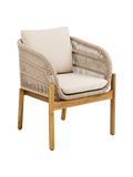 Terracina Esszimmerstuhl Akazienholz, natur/beige Esszimmerstuhl Living Nordic