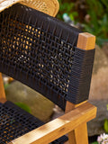 Anzio Esszimmerstuhl Akazie, schwarz rope Esszimmerstuhl Living Nordic