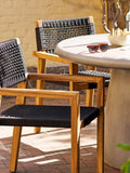 Anzio Esszimmerstuhl Akazie, schwarz rope Esszimmerstuhl Living Nordic