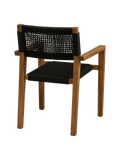 Anzio Esszimmerstuhl Akazie, schwarz rope Esszimmerstuhl Living Nordic