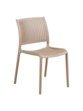 Manzano Esszimmerstuhl Esszimmerstuhl Living Nordic 49x56x81 cm Polypropylen, stapelbar, taupe