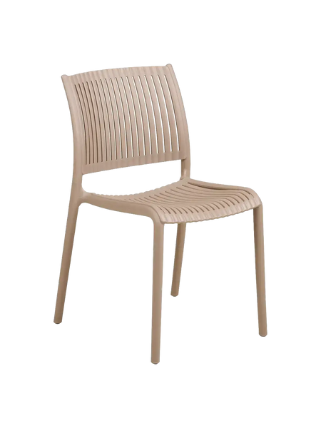 Manzano Esszimmerstuhl Esszimmerstuhl Living Nordic 49x56x81 cm Polypropylen, stapelbar, taupe