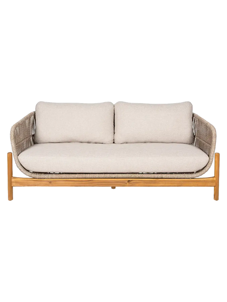 Terracina Loungesofa Akazienholz, natur/beige Sofa Living Nordic
