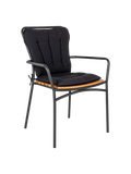 Cleveland Kissen Polyester, schwarz Kissen Living Nordic