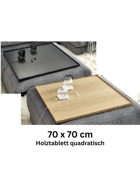Zubehör | High End 2.0 – Holztablett quadratisch für Hocker - von Candy Polstermöbel online kaufen bei LIVINGforme.