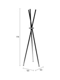 Darwin Garderobe Schwarz, Maßzeichnung