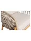 Terracina Loungesessel Akazienholz, natur/beige Sessel Living Nordic