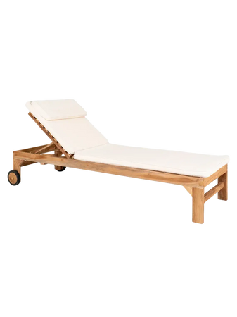 Andorra Sonnenliege Teak, natur Sonnenliege Living Nordic