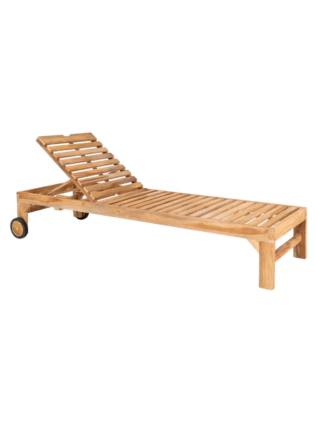 Andorra Sonnenliege Teak, natur Sonnenliege Living Nordic