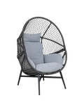 Rosario Loungesessel Polyrattan, schwarz Sessel Living Nordic