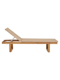 Derby Sonnenliege Teak/Polyrattan, natur Sonnenliege Living Nordic