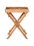 Ronda Tablett-Tisch Teak, natur Beistelltisch Living Nordic 39x29x49,5 cm