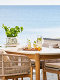 Terracina Esstisch Akazienholz/Terrazzo, natur Esstisch Living Nordic