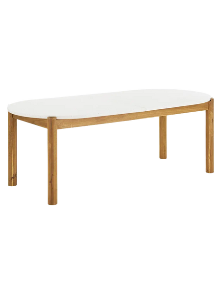 Terracina Esstisch Akazienholz/Terrazzo, natur Esstisch Living Nordic 95x210x76 cm