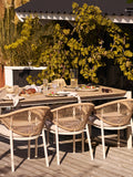 Abela Esstisch Aluminium, Holzimitat, sand, natur Esstisch Living Nordic