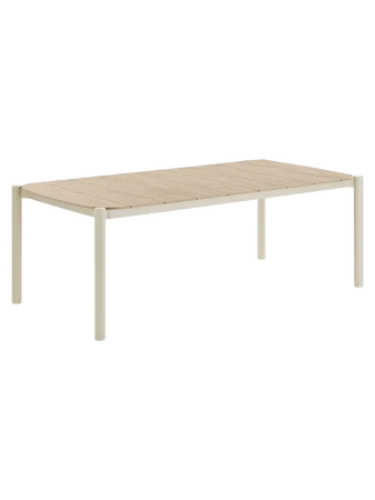 Abela Esstisch Aluminium/Holzoptik, sand/natur Esstisch Living Nordic