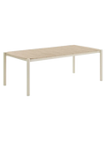 Abela Esstisch Aluminium, Holzimitat, sand, natur Esstisch Living Nordic 100x200x74 cm