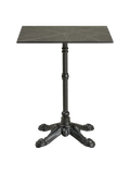 Bistrotisch Marmor-Optik, dunkelgrau, schwarze Beine, cast Eisen Bistrotisch Living Nordic