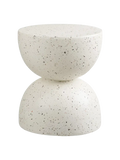 Bistro Beistelltisch Fiberclay, Terrazzo-Optik Beistelltisch Living Nordic