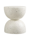 Bistro Beistelltisch Fiberclay, Terrazzo-Optik Beistelltisch Living Nordic