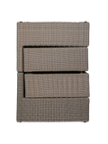 Rossi Lounge-Set Polyrattan, Kubu-grau Gartenmöbel-Set Living Nordic