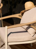 Abela Lounge-Set Aluminium, sand, natur, inkl. Kissen Gartenmöbel-Set Living Nordic