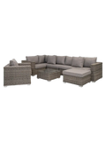 Calvi Lounge-Set Polyrattan, Kubu-grau Gartenmöbel-Set Living Nordic