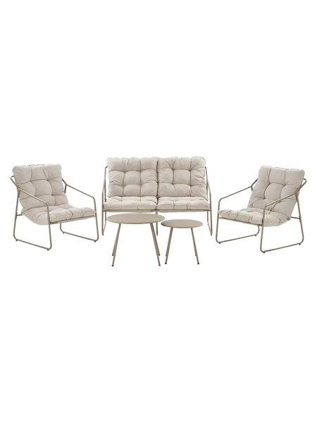 Nilo Lounge-Set Stahl Gartenmöbel-Set Living Nordic
