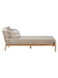 Terracina Sonnenliege Akazienholz, natur/beige Sonnenliege Living Nordic
