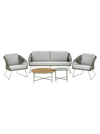 Novella Lounge-Set Stahl Gartenmöbel-Set Living Nordic