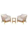 Terracina Gartenmöbel-Set Beistelltisch und 2 lounge chairs, Größe S Gartenmöbel-Set Living Nordic