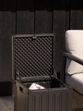 Sobra Auflagenbox Kunststoff, schwarz – 76 Liter Auflagenbox Living Nordic