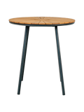 Cleveland Beistelltisch Teak/Metall, schwarz Rahmen Beistelltisch Living Nordic