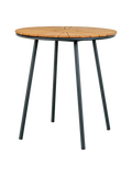 Cleveland Beistelltisch Teak/Metall, schwarz Rahmen Beistelltisch Living Nordic
