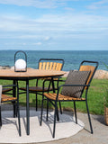 Cleveland Esszimmerstuhl Teak/Metall, schwarz Rahmen Esszimmerstuhl Living Nordic
