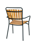 Cleveland Esszimmerstuhl Teak/Metall, schwarz Rahmen Esszimmerstuhl Living Nordic
