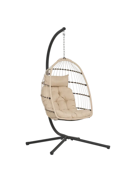 Patras Hängesessel Stahl stand, klappbar seat, inkl. Kissen Hängesessel Living Nordic