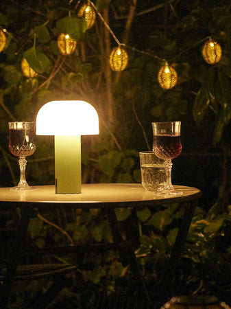 Soham LED-Leuchte weiß/grün, aufladbar Leuchte Living Nordic