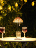 Wigan LED-Tischleuchte Metall, aufladbar, natur/schwarz Tischleuchte Living Nordic