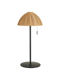 Wigan LED-Tischleuchte Metall, aufladbar, natur/schwarz Tischleuchte Living Nordic