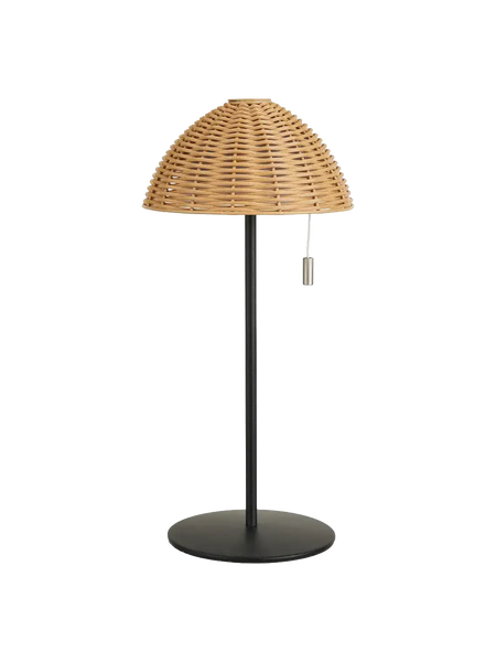 Wigan LED-Tischleuchte Metall, aufladbar, natur/schwarz Tischleuchte Living Nordic