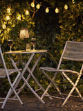 Carlisle LED-Lichterkette Polyrattan/Metall, natur/schwarz – 180 cm Living Nordic