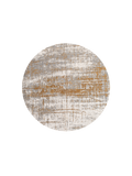 Runder Teppich | Mad Men Columbus Gold Runder Designteppich | Art.-Nr. 8419-RUND - von Louis de Poortere online kaufen bei LIVINGforme.