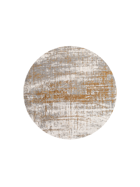 Runder Teppich | Mad Men Columbus Gold Runder Designteppich | Art.-Nr. 8419-RUND - von Louis de Poortere online kaufen bei LIVINGforme.