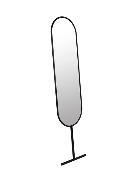 Tess Standspiegel 38 × 165 cm in Schwarz, Ansicht 1