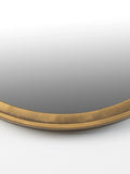 Matz Wandspiegel oval Messing, Detail