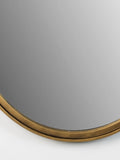 Matz Wandspiegel oval Messing, Detail