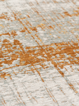 Mad Men Columbus Gold Runder Designteppich | Art.-Nr. 8419-RUND